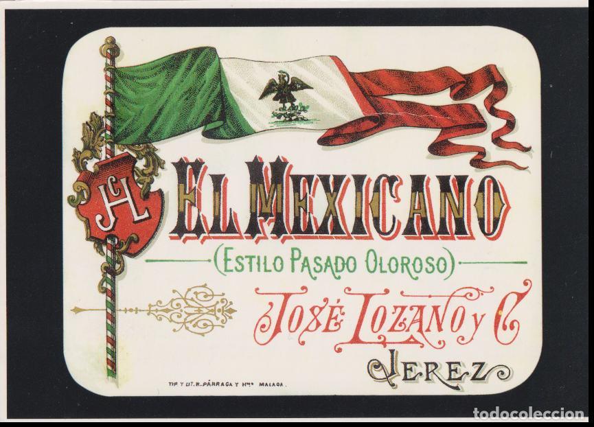 Postales: POSTAL PUBLICITARIA ETIQUETA JEREZ 1900 &ndash; SERIE AMERICA N&ordm;56 &ndash; S/C