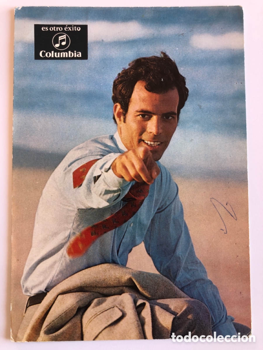Postales: Tarjeta promocional Julio Iglesias (Columbia)