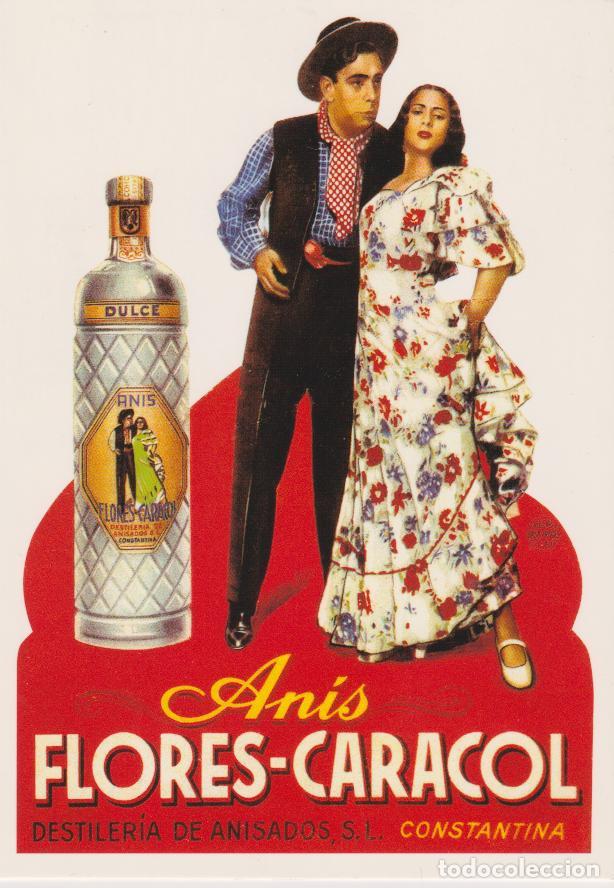 Postales: POSTAL PUBLICITARIA CARTELES ANIS FLORES-CARACOL &ndash; EDICIONES AM AM1700 &ndash; S/C