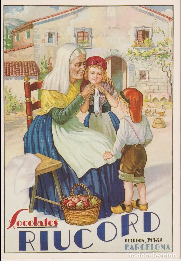 Postales: POSTAL PUBLICITARIA CARTELES CHOCOLATES RIUCORD &ndash; EDICIONES AM 2879 &ndash; S/C