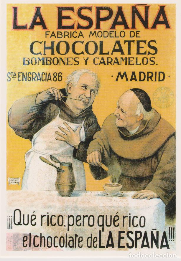 Postales: POSTAL PUBLICITARIA CARTELES CHOCOLATES LA ESPA&Ntilde;A &ndash; EDICIONES AM AM830 &ndash; S/C