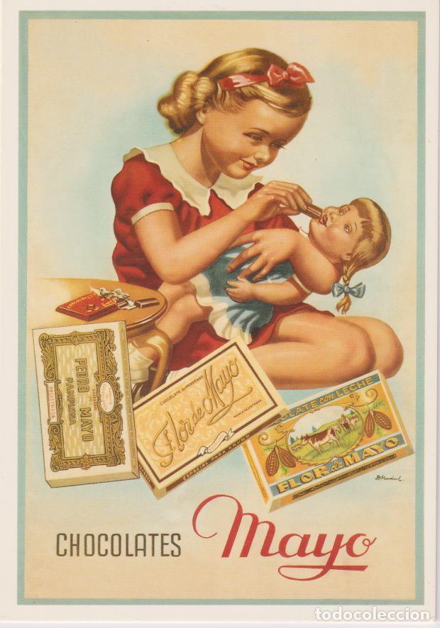 Postales: POSTAL PUBLICITARIA CARTELES CHOCOLATES MAYO &ndash; EDICIONES AM 2945 &ndash; S/C
