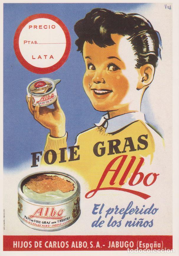 Postales: POSTAL PUBLICITARIA CARTELES FOIE GRAS ALBO &ndash; EDICIONES AM AM777 &ndash; S/C