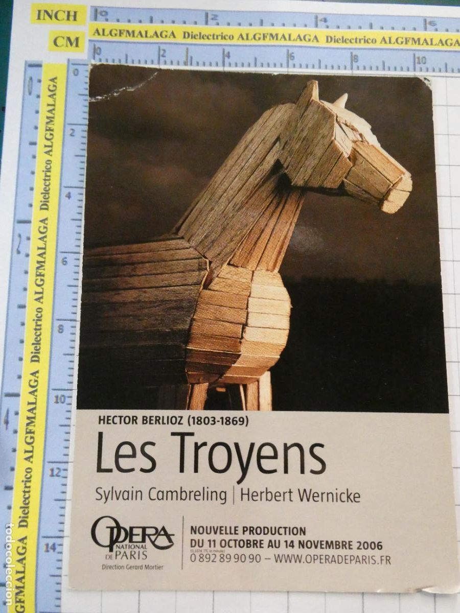 Postales: POSTAL PUBLICITARIA. PUBLICIDAD OPERA DE PARIS LES TROYENS. CABALLO TROYA. 2934
