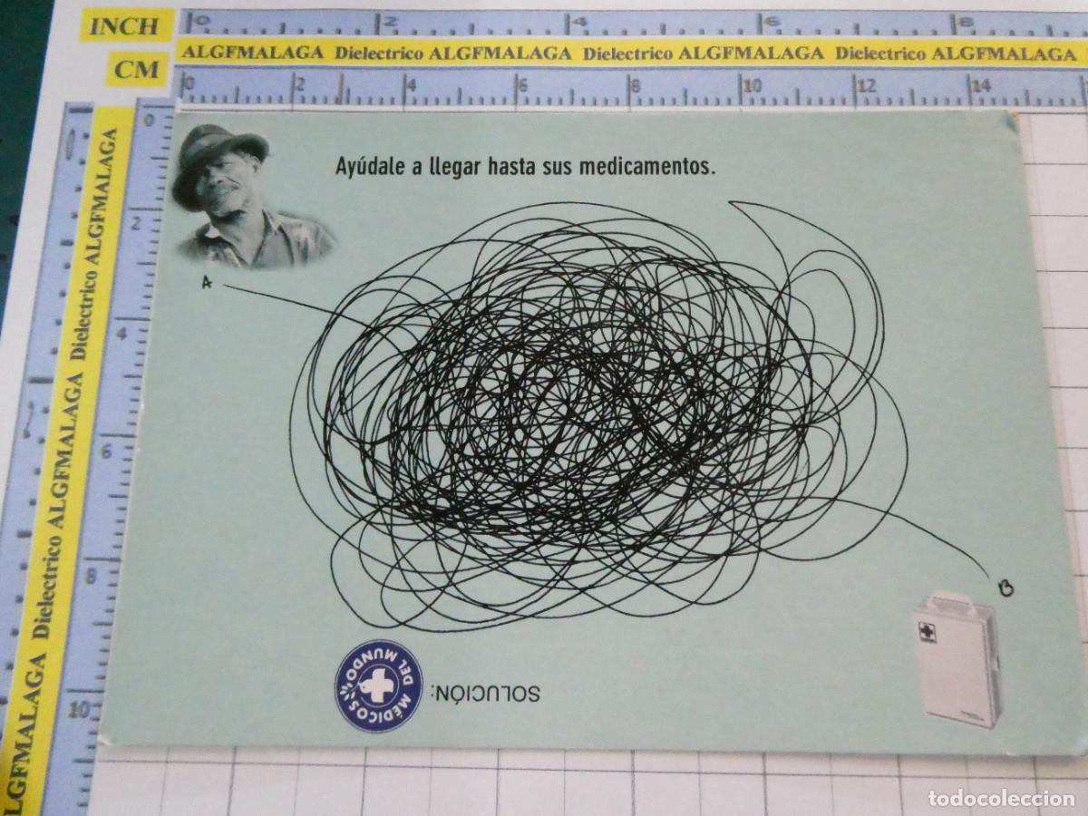 Postales: POSTAL PUBLICITARIA. PUBLICIDAD M&Eacute;DICOS DEL MUNDO. 2941