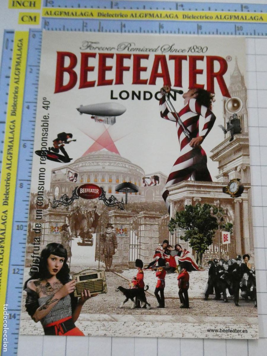 Postales: POSTAL PUBLICITARIA. PUBLICIDAD BEBIDAS BEEFEATER WHISKY LONDRES ROYAL ALBERT HALL. 2943