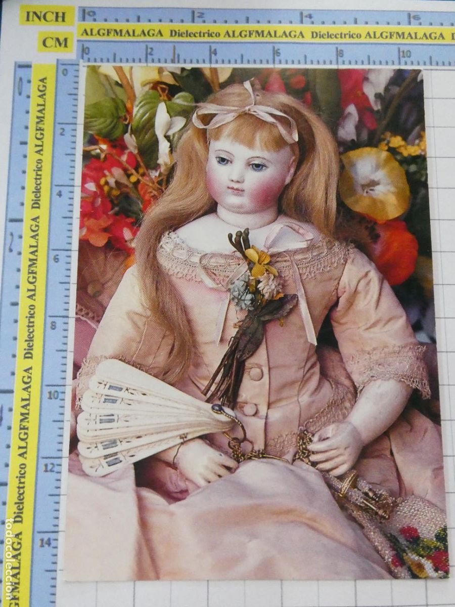 Postales: POSTAL PUBLICITARIA. PUBLICIDAD MUSEO DE LAS MU&Ntilde;ECAS DE TRAPO. MU&Ntilde;ECA CASA HURET 1865. 2949