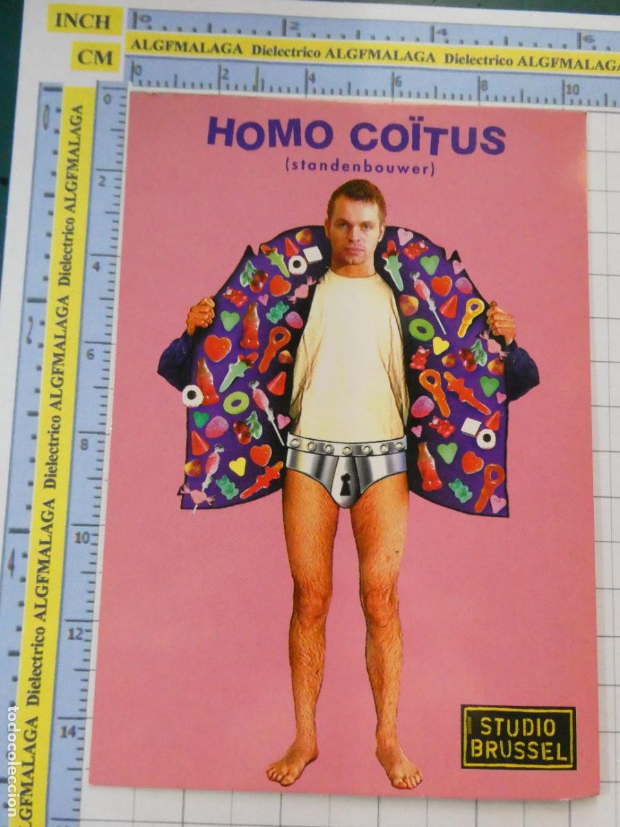 Postales: POSTAL PUBLICITARIA. PUBLICIDAD HUMOR SEXO HOMO CO&Iuml;TUS CALZONCILLO CASTIDAD CANDADO . 2953