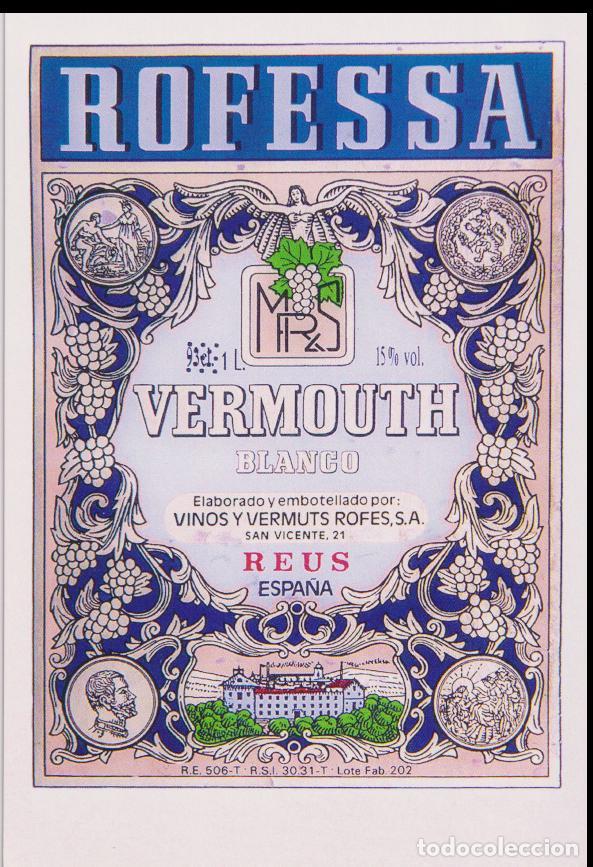 Postales: POSTAL PUBLICITARIA ETIQUETAS VERMOUTH DE REUS &ndash; SERIE A 4/4