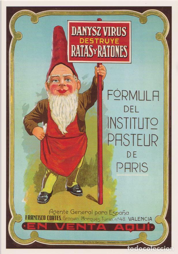 Postales: POSTAL PUBLICITARIA CARTELES F&Oacute;RMULA DEL INSTITUTO PASTEUR &ndash; EDICIONES AM 89 &ndash; S/C