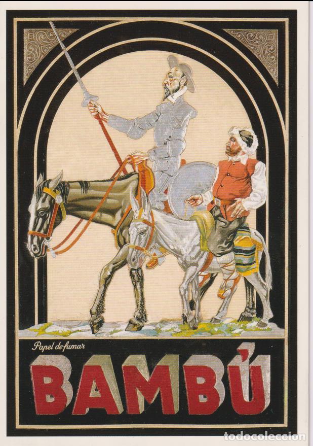 Postales: POSTAL PUBLICITARIA CARTELES PAPEL DE FUMAR BAMBU &ndash; EDICIONES AM 90 &ndash; S/C
