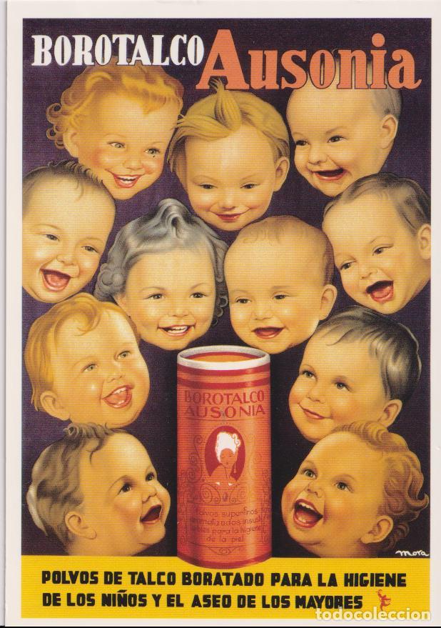 Postales: POSTAL PUBLICITARIA CARTELES BOROTALCO AUSONIA &ndash; EDICIONES AM 144 &ndash; S/C