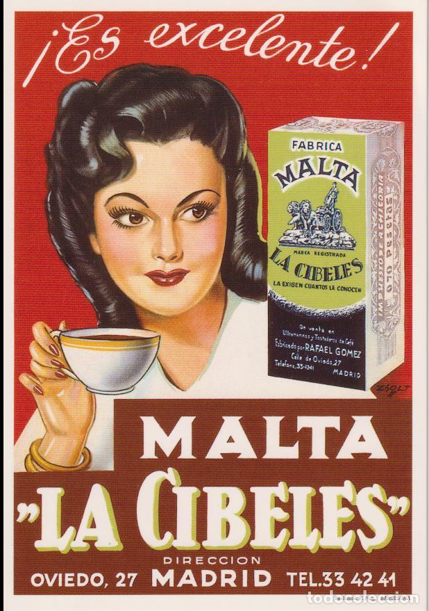 Postales: POSTAL PUBLICITARIA CARTELES MALTA LA CIBELES &ndash; EDICIONES AM 268 &ndash; S/C