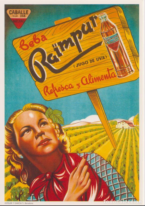 Postales: POSTAL PUBLICITARIA CARTELES JUGO DE UVA RAIMPUR &ndash; EDICIONES AM 623 &ndash; S/C