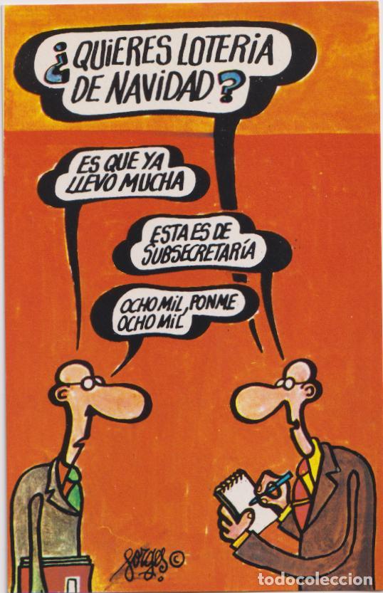 Postales: POSTAL LOTERIA &ndash; DIBUJOS HUMOR&Iacute;STICOS &ndash; FORGES &ndash; SERIE G N&ordm;4 &ndash; S/C