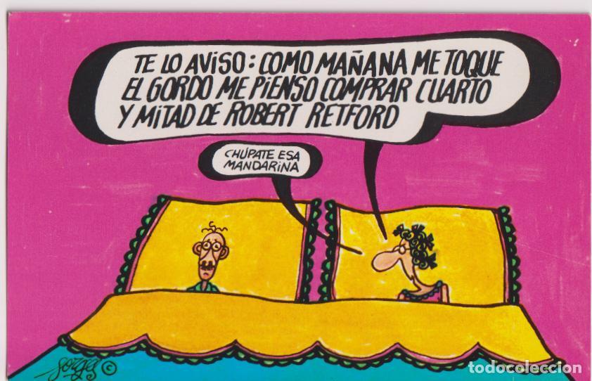 Postales: POSTAL LOTERIA &ndash; DIBUJOS HUMOR&Iacute;STICOS &ndash; FORGES &ndash; SERIE G N&ordm;9 &ndash; S/C