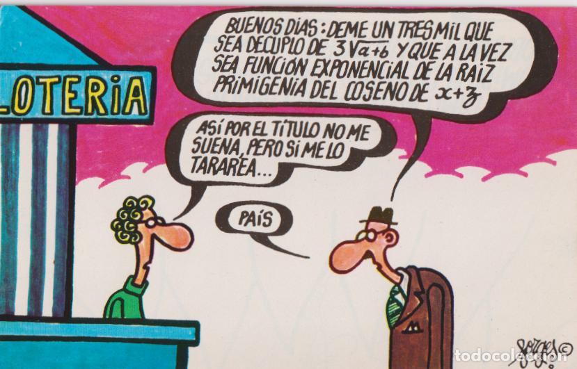 Postales: POSTAL LOTERIA &ndash; DIBUJOS HUMOR&Iacute;STICOS &ndash; FORGES &ndash; SERIE G N&ordm;10 &ndash; S/C