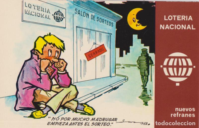 Postales: POSTAL LOTERIA &ndash; NUEVOS REFRANES &ndash; E.DE LARA &ndash; SERIE K N&ordm;3 &ndash; S/C