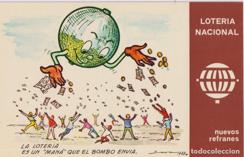 Postales: POSTAL LOTERIA &ndash; NUEVOS REFRANES &ndash; E.DE LARA &ndash; SERIE K N&ordm;7 &ndash; S/C
