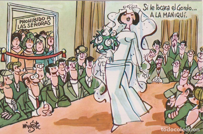 Postales: POSTAL LOTERIA &ndash; SI LE TOCARA EL GORDO: A LA MANIQU&Iacute; &ndash; MINGOTE &ndash; SERIE E N&ordm;5 &ndash; S/C