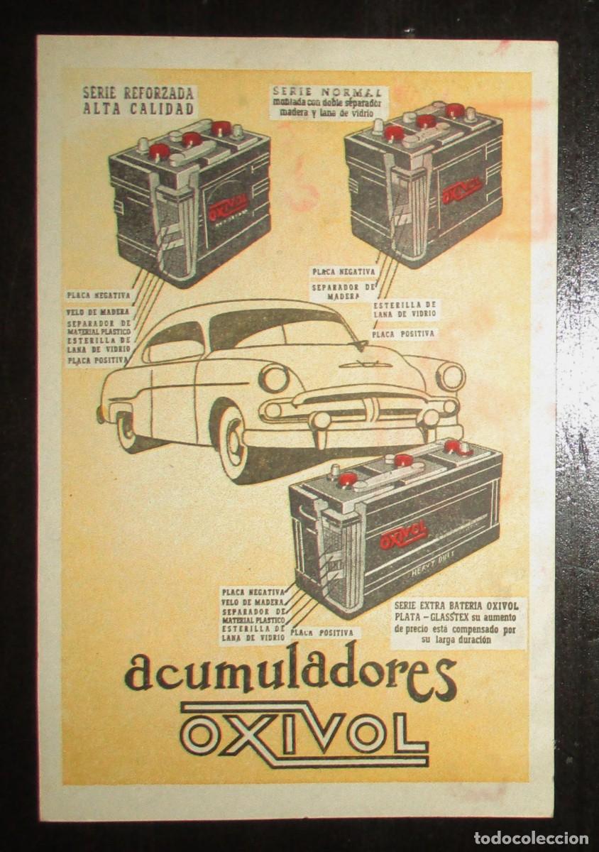 Postales: POSTAL PUBLICITARIA DE ACUMULADORES OXIVOL ORIGINAL DE 1955.
