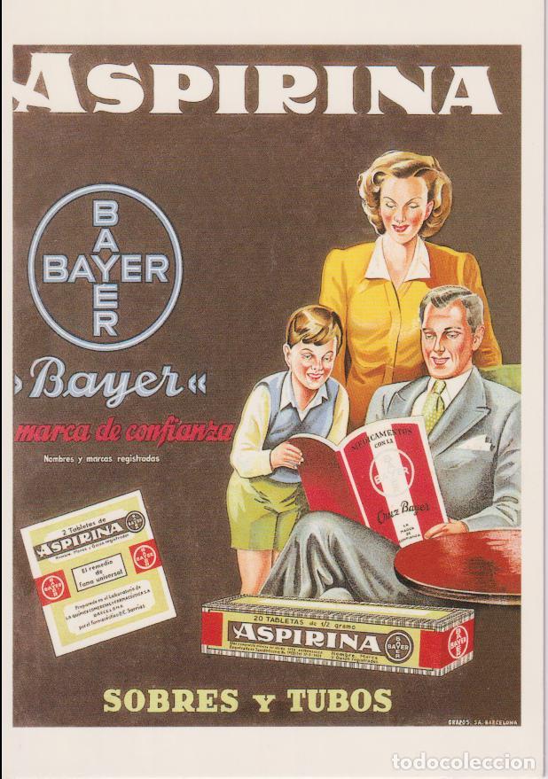 Postales: POSTAL PUBLICITARIA CARTELES ASPIRINA BAYER &ndash; EDICIONES AM 797 &ndash; S/C