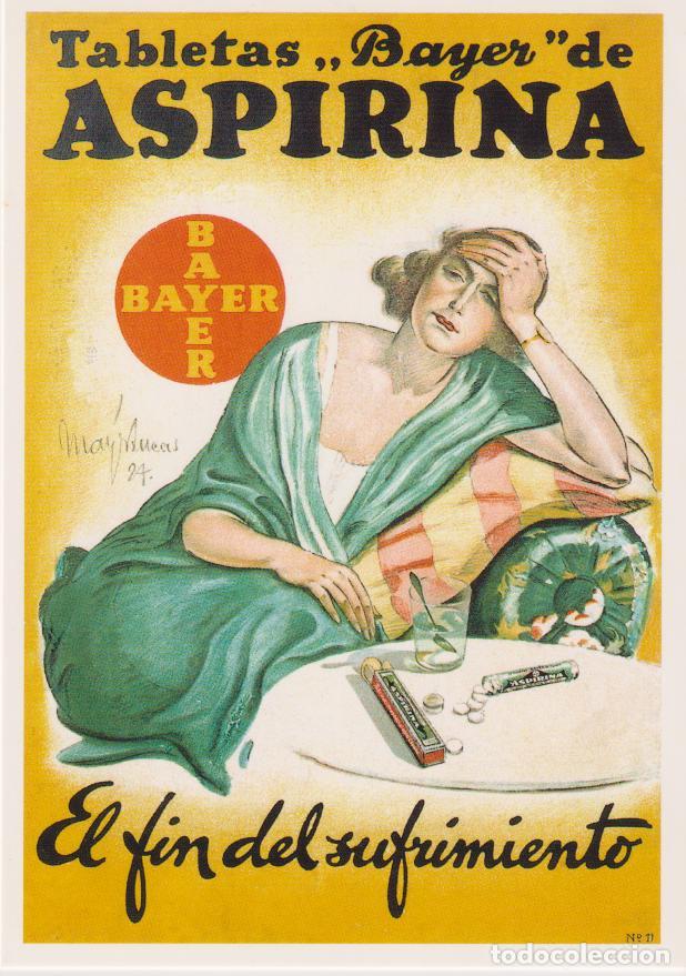 Postales: POSTAL PUBLICITARIA CARTELES ASPIRINA BAYER &ndash; EDICIONES AM 798 &ndash; S/C