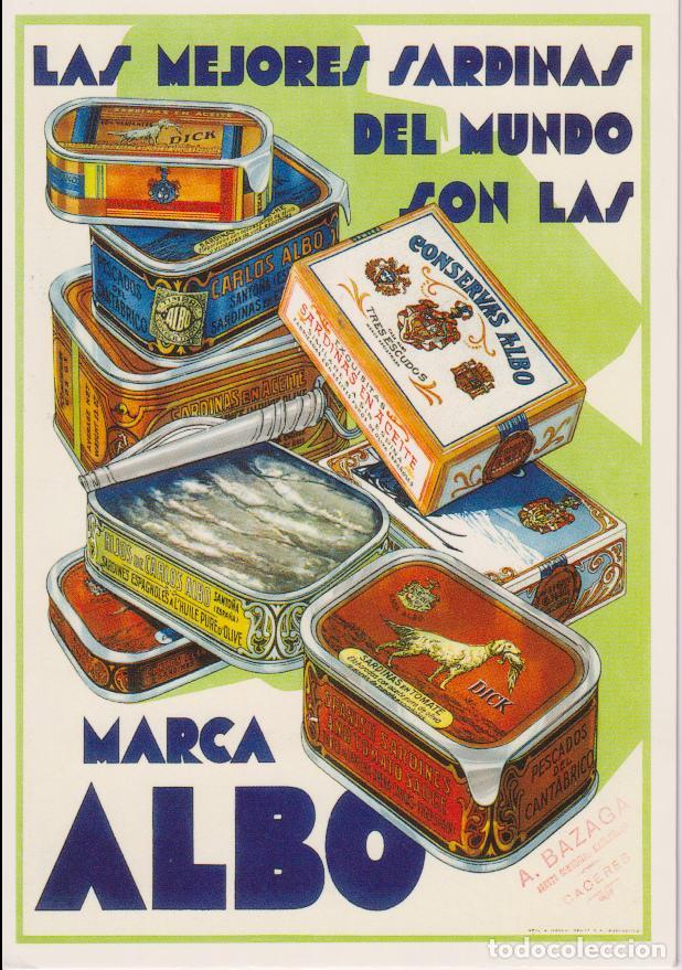 Postales: POSTAL PUBLICITARIA CARTELES SARDINAS ALBO &ndash; EDICIONES AM 807 &ndash; S/C
