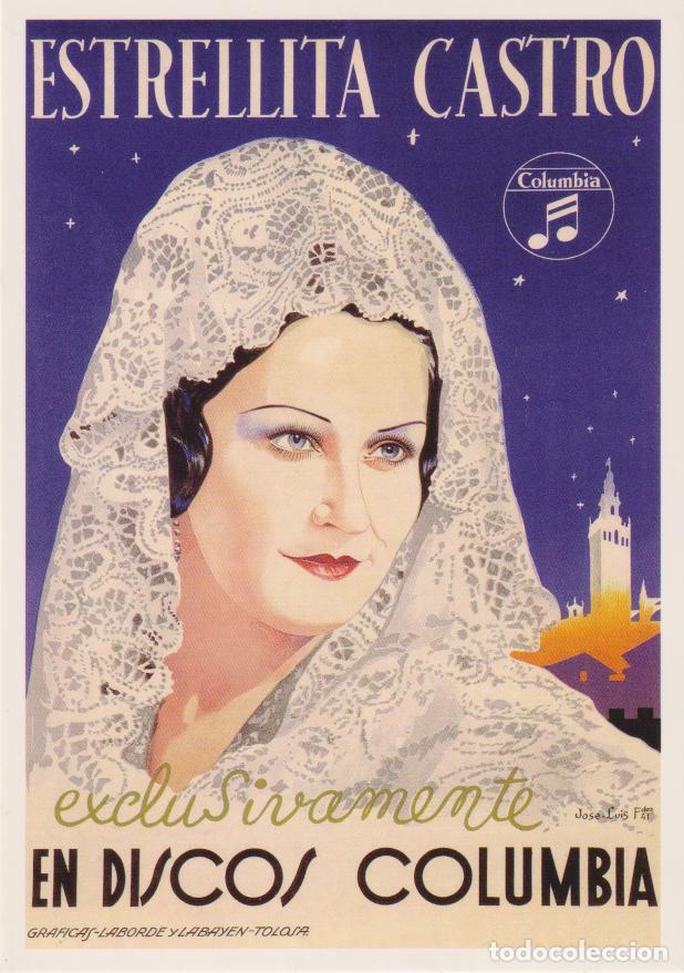 Postales: POSTAL PUBLICITARIA CARTELES DISCOS COLUMBIA &ndash; EDICIONES AM 1661 &ndash; S/C