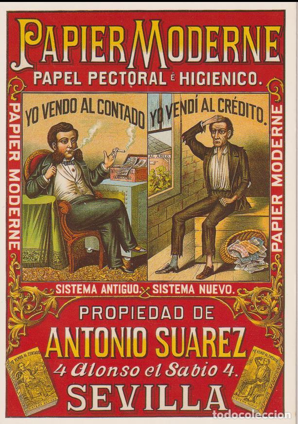 Postales: POSTAL PUBLICITARIA CARTELES PAPIER MODERNE &ndash; EDICIONES AM N&ordm;2872 &ndash; S/C