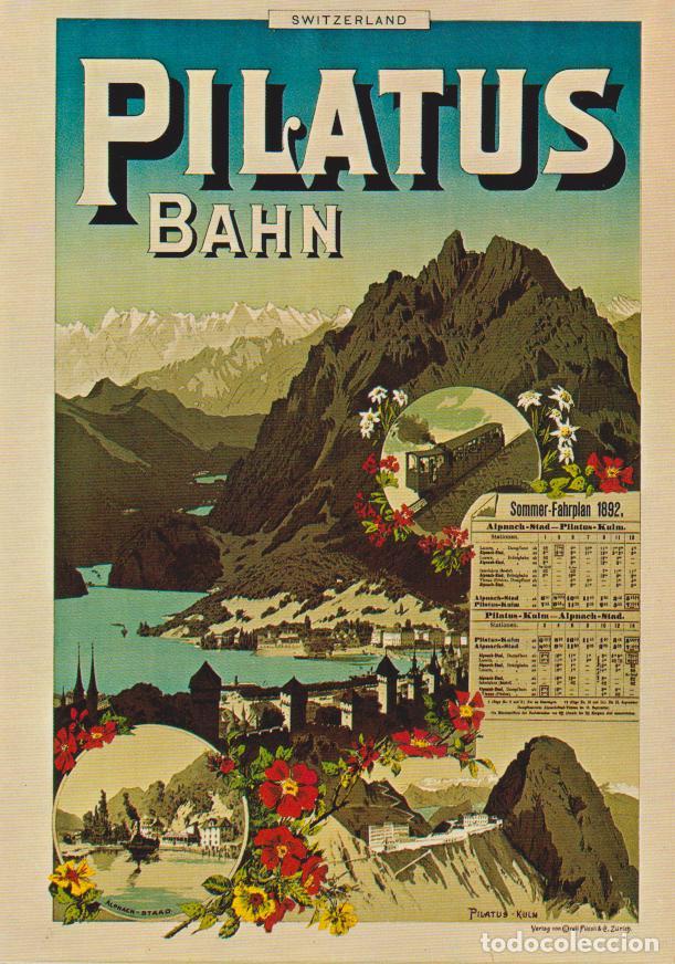 Postales: POSTAL PUBLICITARIA CARTELES PILATUS BAHN &ndash; PHOTOGLOB Z&Uuml;RICH N&ordm;1129 &ndash; S/C