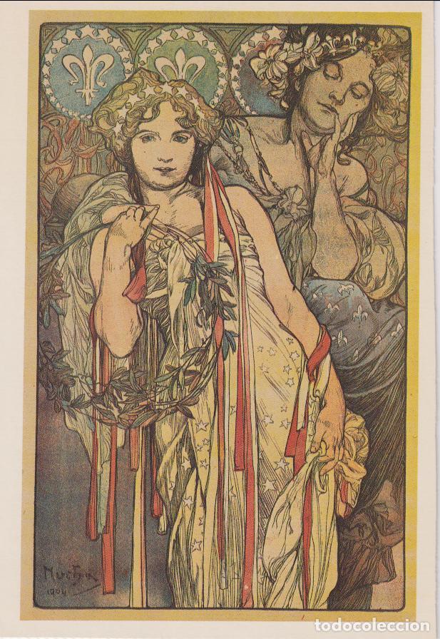 Postales: POSTAL PUBLICITARIA CARTELES ALPHONSE MUCHA, FRIENDSHIP &ndash; S/C
