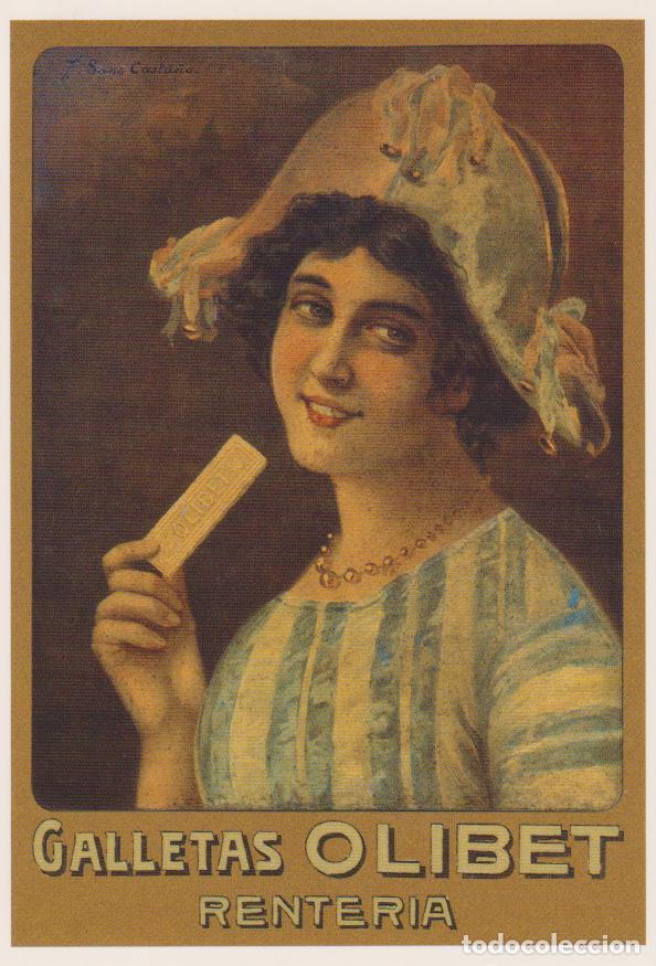 Postales: POSTAL PUBLICITARIA CARTELES GALLETAS OLIBET &ndash; EDICIONES AM N&ordm;789 &ndash; S/C