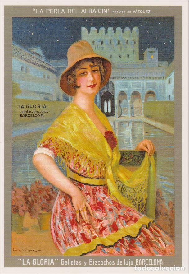 Postales: POSTAL PUBLICITARIA CARTELES GALLETAS Y BIZCOCHOS LA GLORIA &ndash; EDICIONES AM N&ordm;789 &ndash; S/C