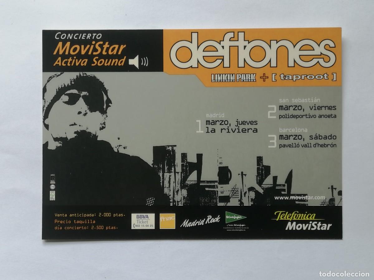 Postales: POSTAL 18478 NUEVA-POSTALFREE TELEFONICA MOVISTAR DEFTONES LINKIN PARK TAPROOT -MUSICA