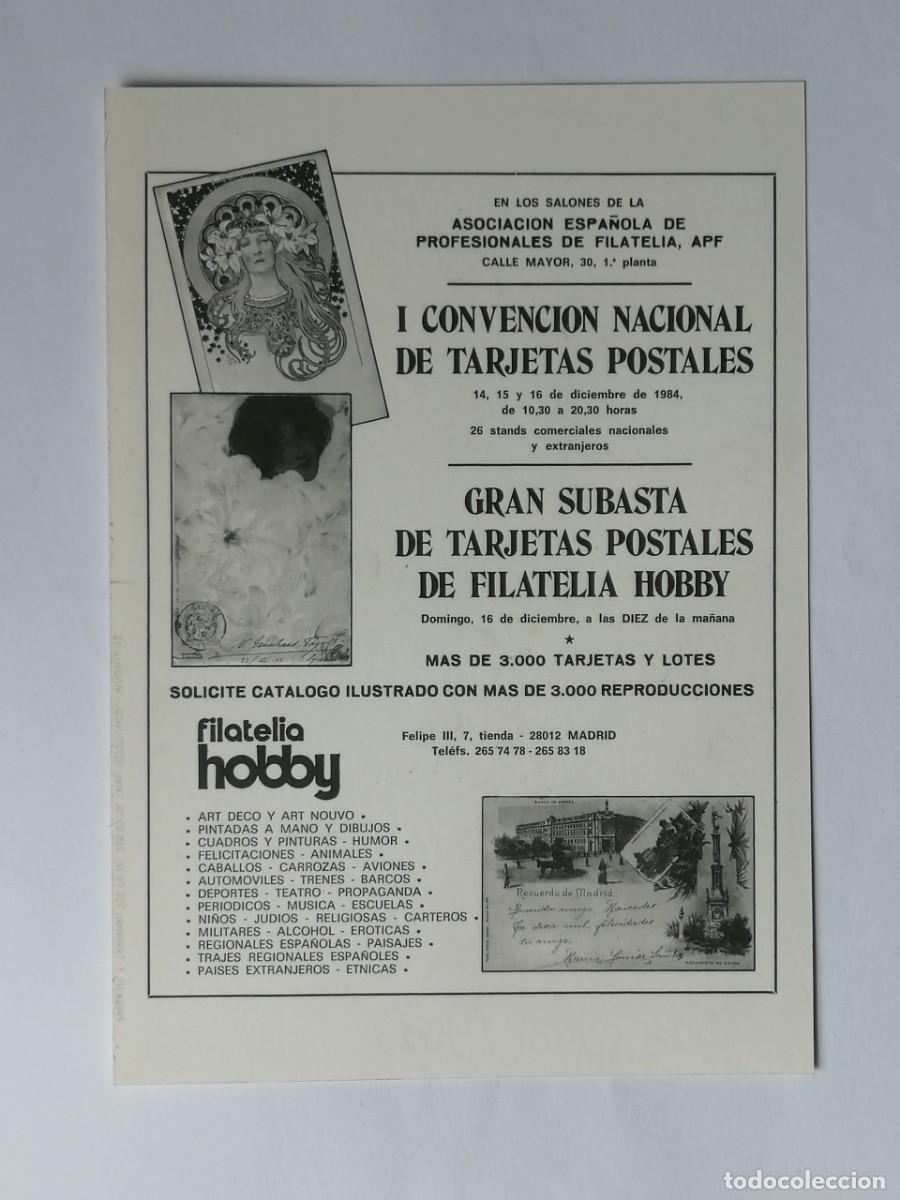 Postales: POSTAL 18428 NUEVA-FILATELIA HOBBY MADRID -I CONVENCION NACIONAL DE TARJETAS POSTALES