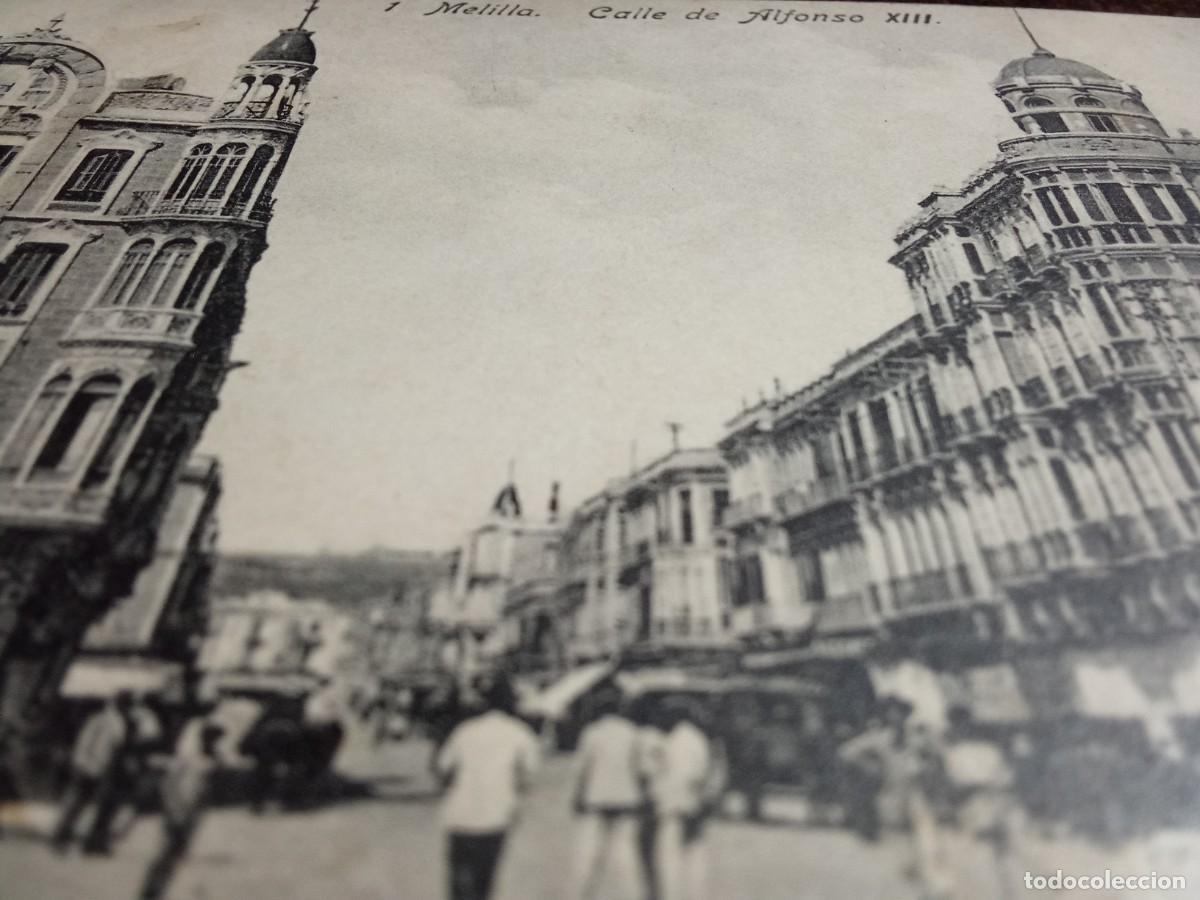 Postales: Melilla.Calle de Alfonso XIII. - Foto 2