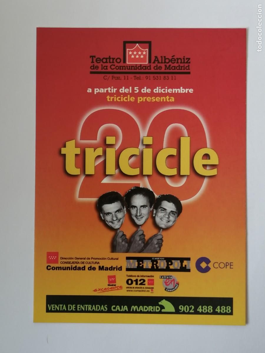 Postales: POSTAL 18611 NUEVA-POSTALFREE TEATRO ALBENIZ MADRID TRICICLE -CAJA MADRID PRENSA EL MUNDO RADIO COPE
