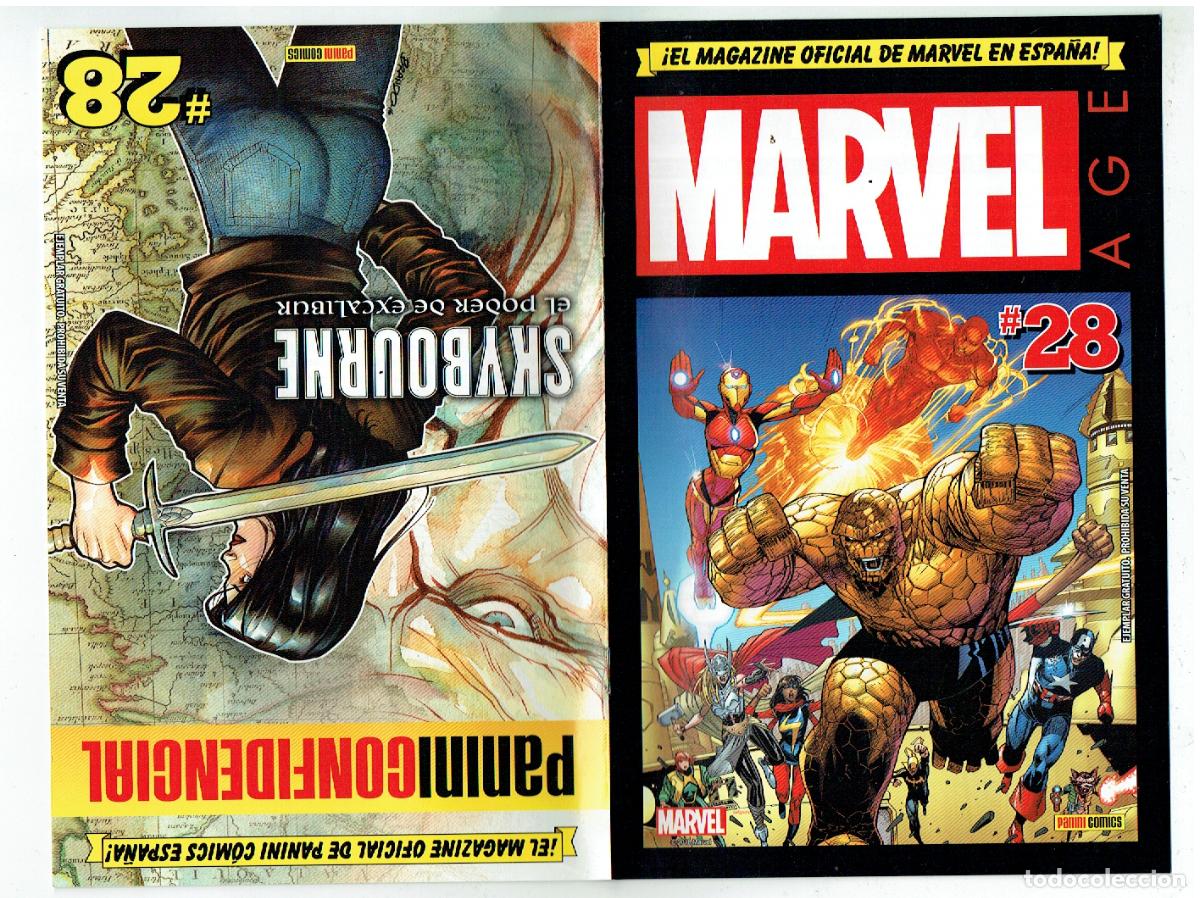 Postales: EL MAGAZINE OFICIAL MARVEL. N&ordm; 28. PANINI COMICS. (B/48.1