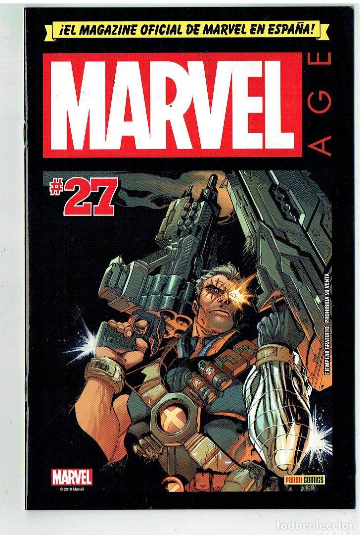 Postales: EL MAGAZINE OFICIAL MARVEL. N&ordm; 27. PANINI COMICS. (B/48.1