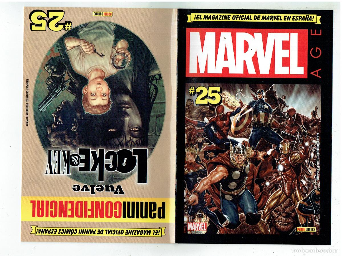 Postales: EL MAGAZINE OFICIAL MARVEL. N&ordm; 25. PANINI COMICS. (B/48.1