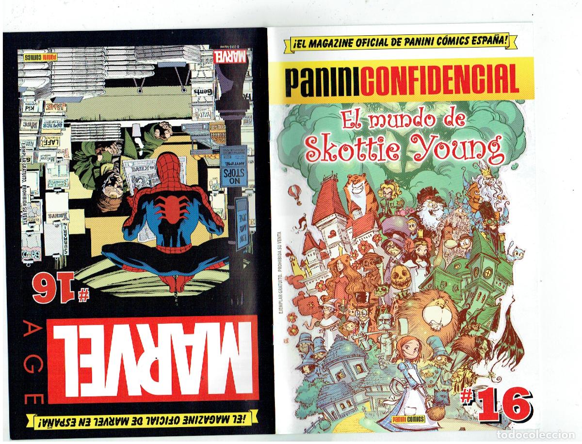 Postales: EL MAGAZINE OFICIAL MARVEL. N&ordm; 16. PANINI COMICS. (B/48.1