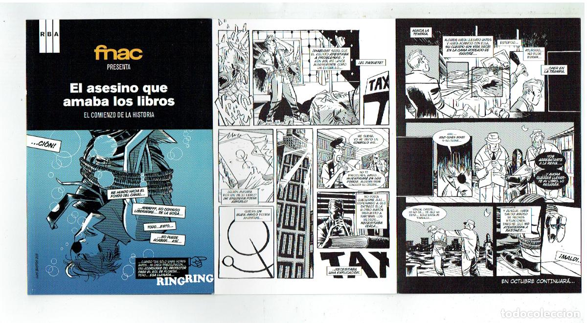 Postales: FNAC PRESENTA: EL ASESINO QUE AMABA LOS LIBROS. (B/48.1