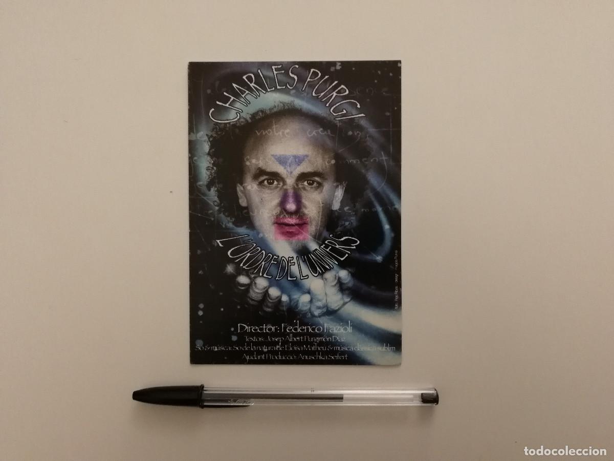 Postales: POSTAL ORIGINAL -10*15- L'ordre de l'Univers - Federico Fazioli - CHARLES PURGI - TEATRO
