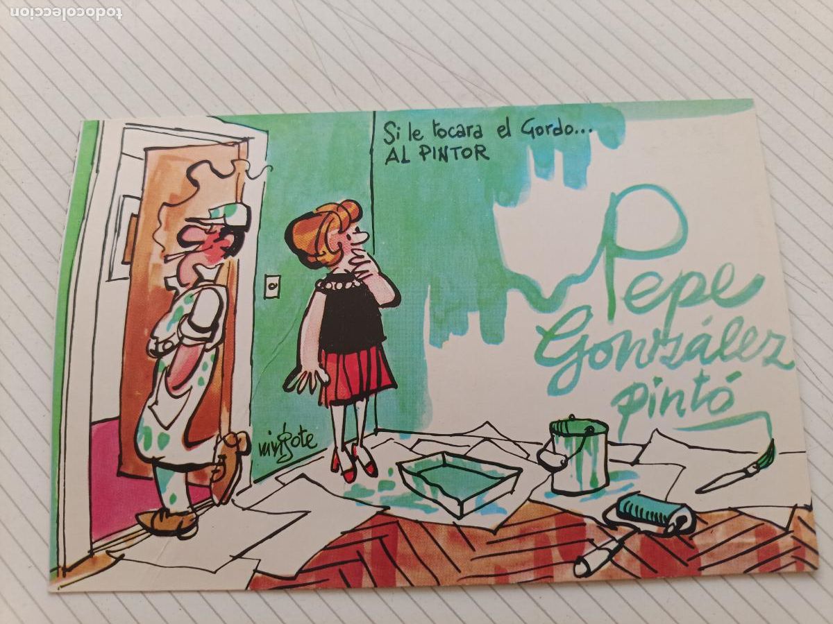 Postales: Mingote. Postal de loter&iacute;a