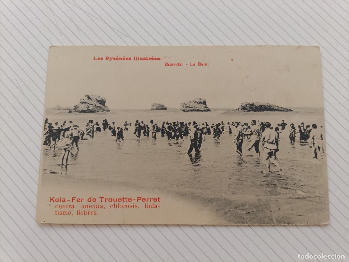 Postales: Tarjeta publicitaria de El Kola de hierro Trouette-Perret contra la anemia, etc.