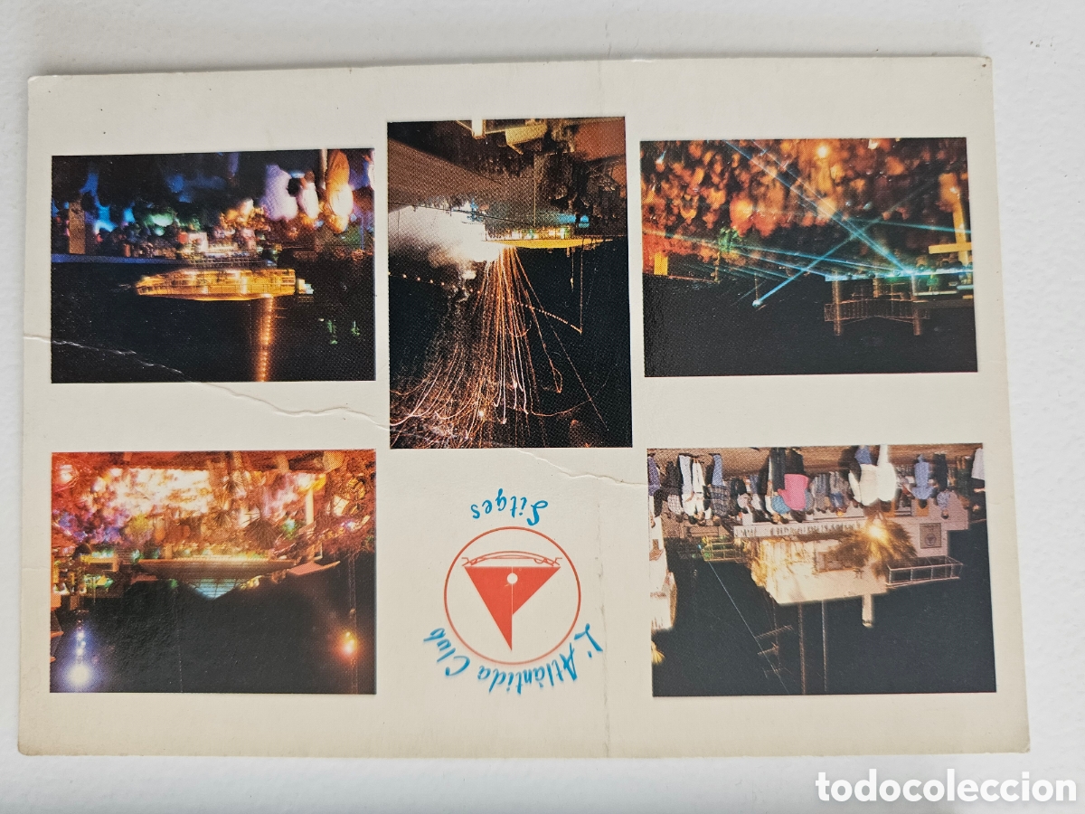 Postales: Postal de la discoteca Atl&aacute;ntida de Sitges Barcelona n&deg;13 1987