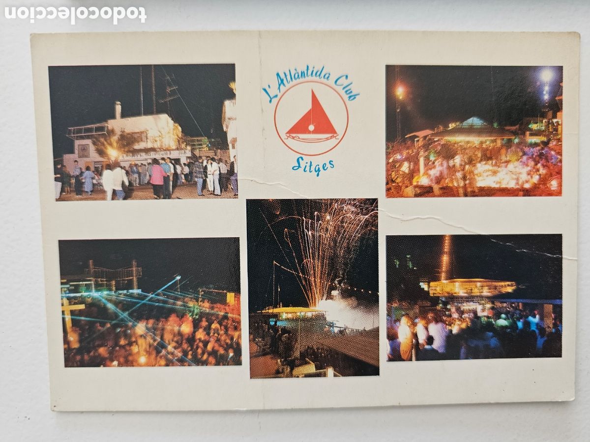 Postales: Postal de la discoteca Atl&aacute;ntida de Sitges Barcelona n&deg;13 1987