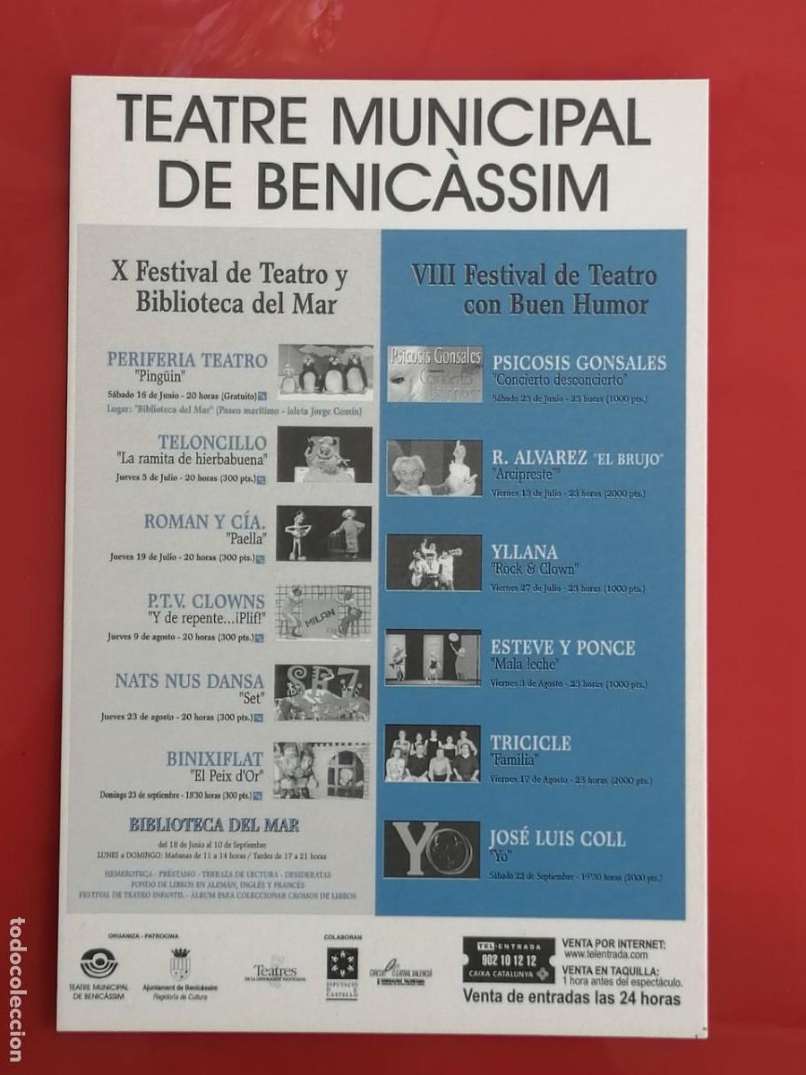 Postales: POSTAL 18735 NUEVA-POSTALFREE CASTELLON BENICASSIM FESTIVAL TEATRO