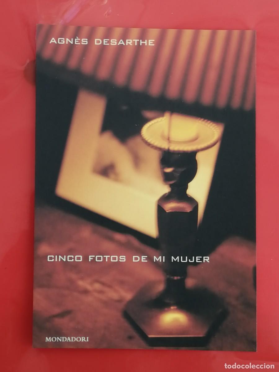 Postales: POSTAL 18704 NUEVA-MONDADORI CINCO FOTOS DE MUJER AGNES DESARTHE -LITERATURA
